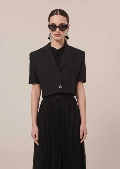 TARA JARMON Varosa Black Cold Wool Jacket Shop